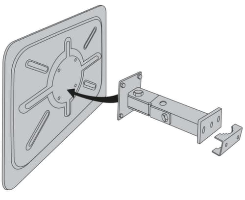 PROCITY Witterungsbeständiger Verkehrsspiegel, Höhe x Breite 600 x 750 mm