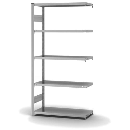 hofe Traversenregal in mittelschwerer Bauart, Höhe x Breite x Tiefe 2000 x 1010 x 435 mm, 5 Böden