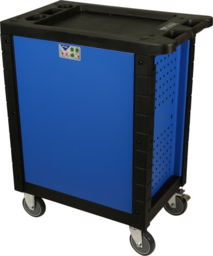 Brilliant Tools BLAU/SILBER Werkstattwagen mit 7 Schubladen und 207 Premium-Werkzeugen