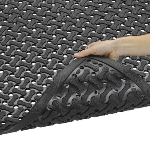 Beidseitig nutzbare Arbeitsplatzmatte Veendam, Länge x Breite 900 x 600 mm