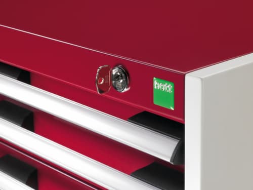 bott Schubladenschrank cubio Grundfläche 650x525 mm, 1 Schublade(n), RAL7035 Lichtgrau/RAL7035 Lichtgrau