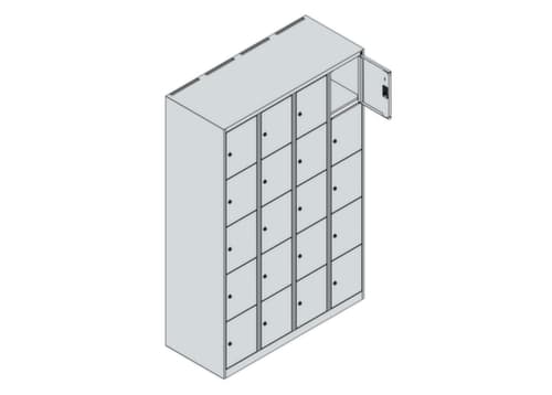 C+P Schließfachschrank Classic Plus, 20 Fächer