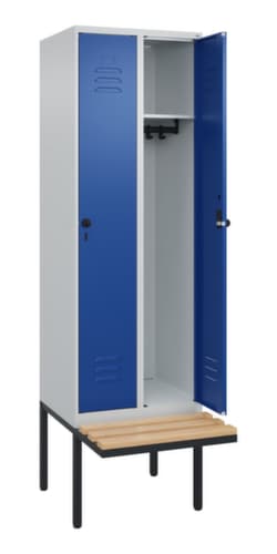 C+P Spind Classic Plus mit Sitzbank, Abteilbreite 300 mm