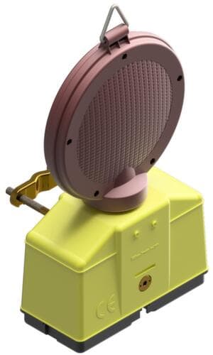 Schake Baustellen-Warnleuchte, mit Dämmerungsautomatik, Blink-Dauerlicht, rot