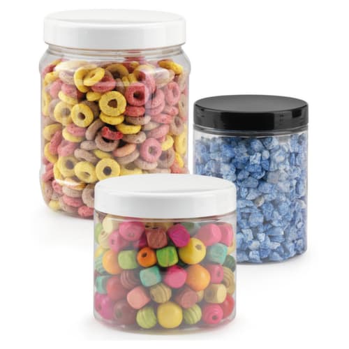 PET Vorratsdose mit Schraubverschluss 600 ml