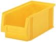 Lakape Stapelbarer Sichtlagerkasten Eco rollenbahngeeignet, gelb, Tiefe 230 mm, Polypropylen