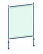 fetra Hygieneschutzwand für Transportwagen, Höhe x Breite 1410 x 910 mm
