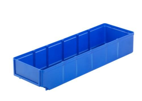 bac compartimentable, grande surface d’inscription, bleu, profondeur 500 mm