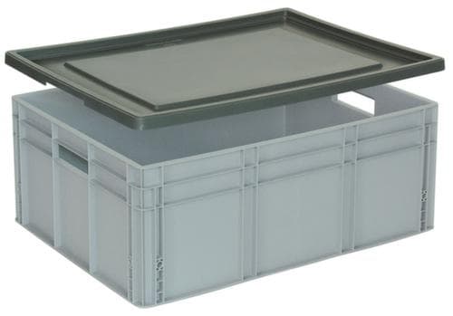 Couvercle à clipser pour bac grand volume norme Europe 130 l