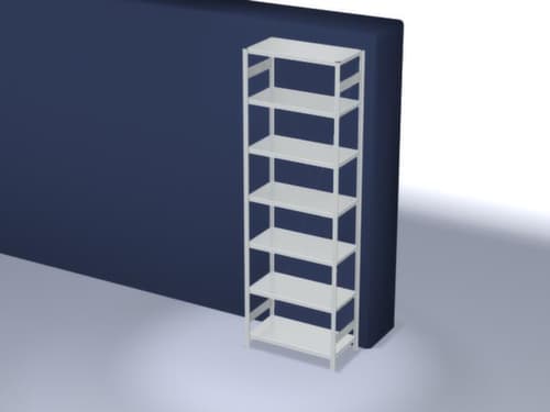 hofe Rayonnages en treillis dans la construction lourde, hauteur x largeur x profondeur 3000 x 1060 x 535 mm, 7 tablettes