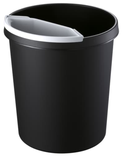 helit Encart sur les déchets pour corbeille à papier, gris clair