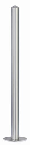 Poteau en acier inoxydable, hauteur 900 mm, à cheviller