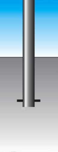 Poteau en acier inoxydable, hauteur 900 mm, à sceller