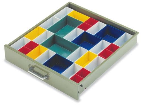 bac de rangement, gris, longueur x largeur 162 x 108 mm