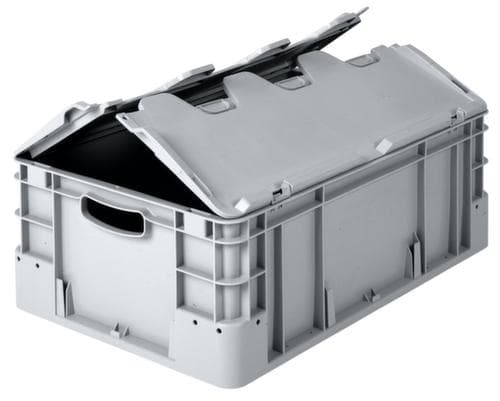 Bacs industriels gerbables, rouge, capacité 25 l