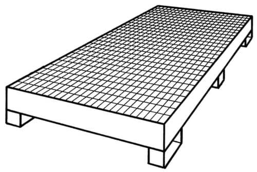 Bauer Bac de rétention ,pour fût 4 x 200 litres