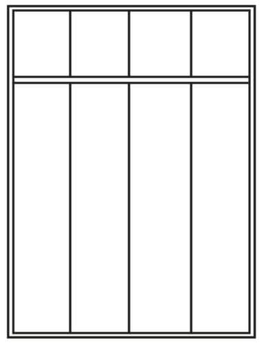 PAVOY Armoire vestiaire Basis avec 4 compartiments, largeur de compartiment 300 mm