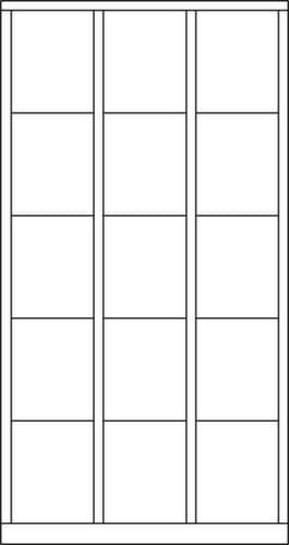 PAVOY armoire multicases Basis, 15 compartiments
