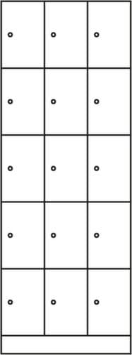 C+P armoire multicases Classic, 15 compartiments