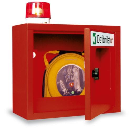 PAVOY Armoire murale pour défibrillateur avec alarme acoustique+optique, sans remplissage