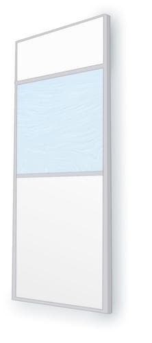 MDS Raumsysteme Paroi de séparation avec élément en verre, largeur 600 mm