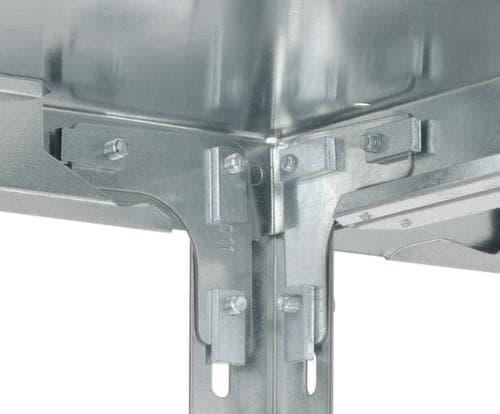 hofe Etagère à visser, 5 tablettes, RAL7035 gris clair