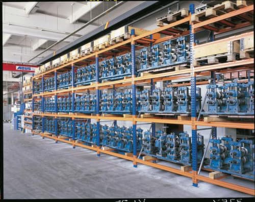 META Rayonnage à palettes MULTIPAL pour 15 palettes, largeur 2870 mm, 5 niveaux de stockage