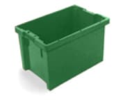 Bac gerbable emboîtable, vert, capacité 65 l
