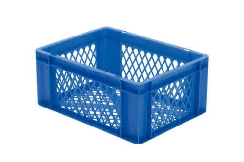 Lakape Bac gerbable norme Europe Favorit parois + fond ajourés, bleu, capacité 15 l