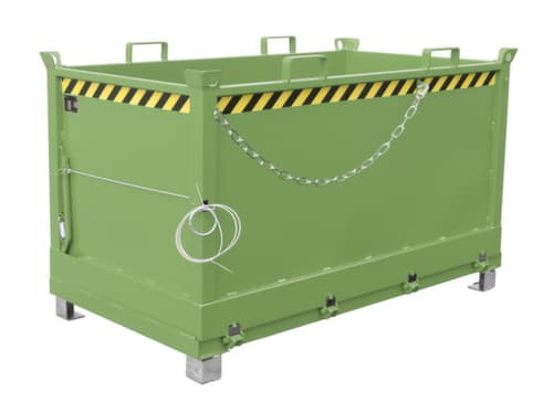 Bauer Conteneur à fond rabattable empilable jusqu'à 2 m³ en RAL6011 vert réséda