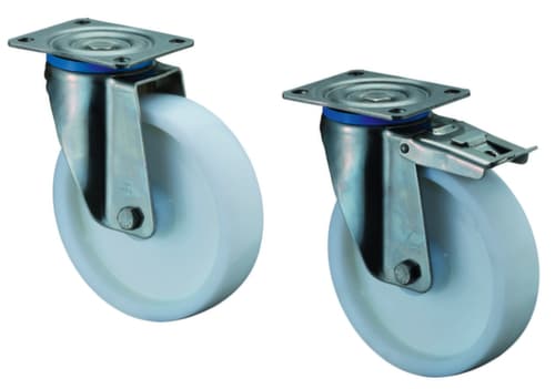 BS-ROLLEN Roulette pivotante, force 700 kg, plastique bandage