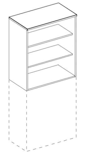 Nowy Styl Élément complémentaire E10 pour les étagères de bureau