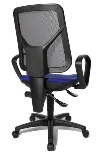 Topstar Siège de bureau pivotant ERGO NET, Dossier maille, bleu