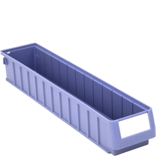 bac compartimentable Top renforcé, bleu pigeon, profondeur 600 mm