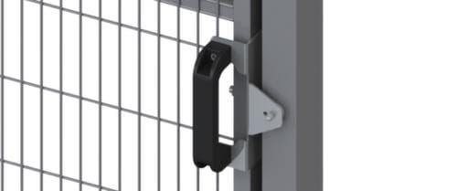 TROAX Porte à battants pour grille de protection de machine, hauteur x largeur 1400 x 800 mm