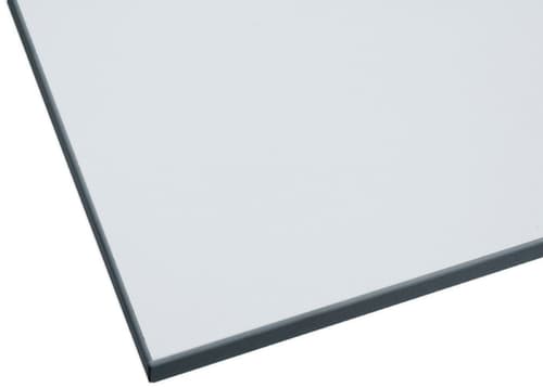 Table d'appoint pour table de montage avec cadre lumineux, largeur x profondeur 1750 x 750 mm, plaque gris clair