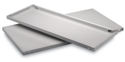 hofe Tablette pour rayonnage de stockage, largeur x profondeur 1300 x 800 mm, RAL7035 gris clair