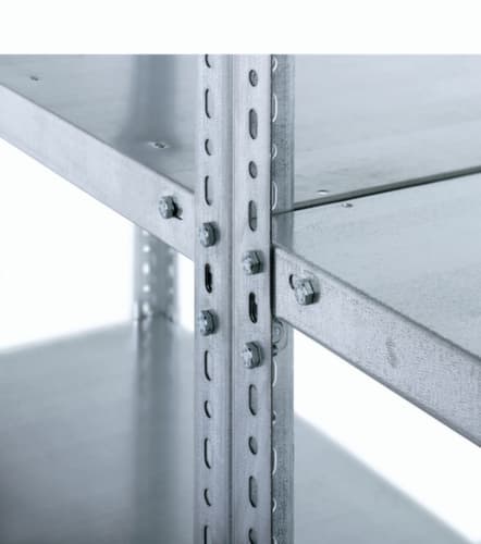 hofe Etagère à visser, 7 tablettes, avec revêtement en zinc anti-corrosion