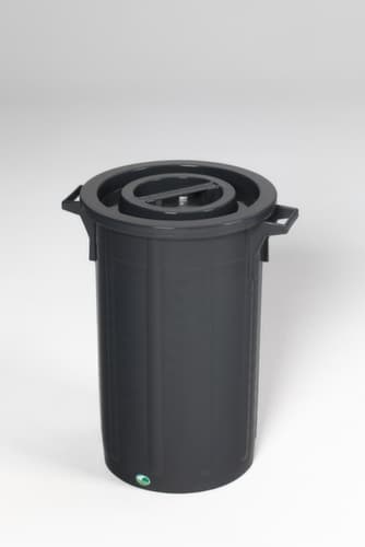 VAR Bac à déchets Corallo, 90 l, noir