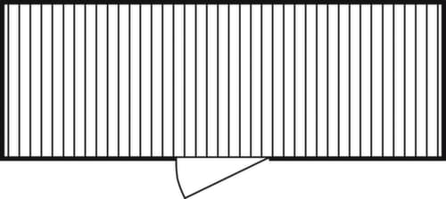 Säbu Conteneur de stockage galvanisé FLADAFI® avec porte battante