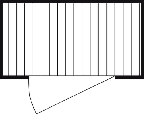 Säbu Conteneur de stockage laqué FLADAFI® avec plancher en bois