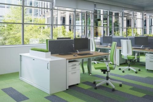 Nowy Styl Siège de bureau pivotant Navigo Profi avec mécanisme synchrone, vert