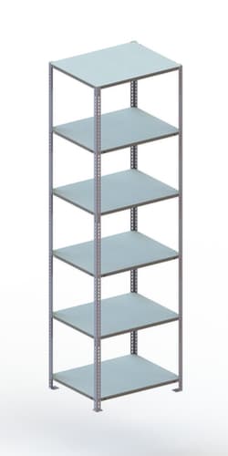 META Etagère à visser FIX, 6 tablettes, RAL7035 gris clair