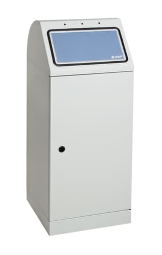 stumpf Collecteur de recyclage Flex M avec grande trappe d'insertion, 70 l, RAL7035 gris clair