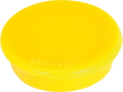 Aimant rond, jaune, Ø 24 mm