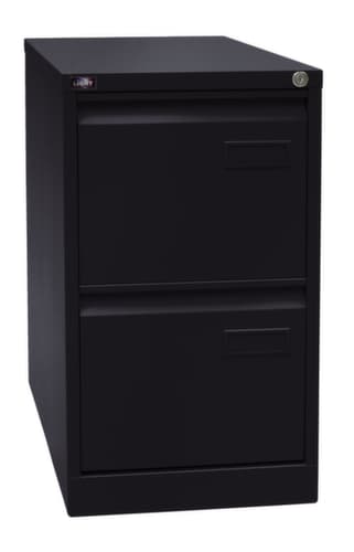 Bisley Armoire pour dossiers suspendus Light, 2 extensions, noir/noir