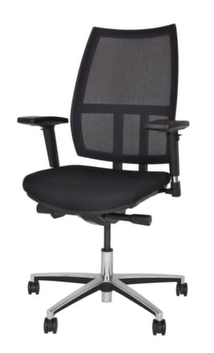 Bisley Siège de bureau pivotant Maxime, Dossier maille, noir