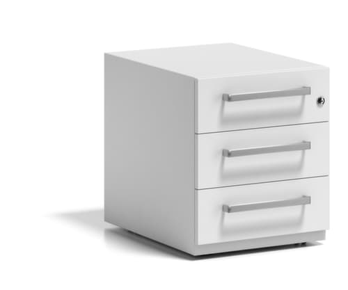 Bisley Caisson mobile Note, 3 tiroir(s), blanc signalisation/blanc signalisation