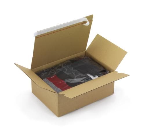 Caisse carton pliante résistante commerce électronique