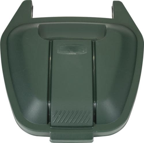 Rubbermaid Poubelle d'une capacité maximale de 240 l, 100 l, beige, couvercle vert